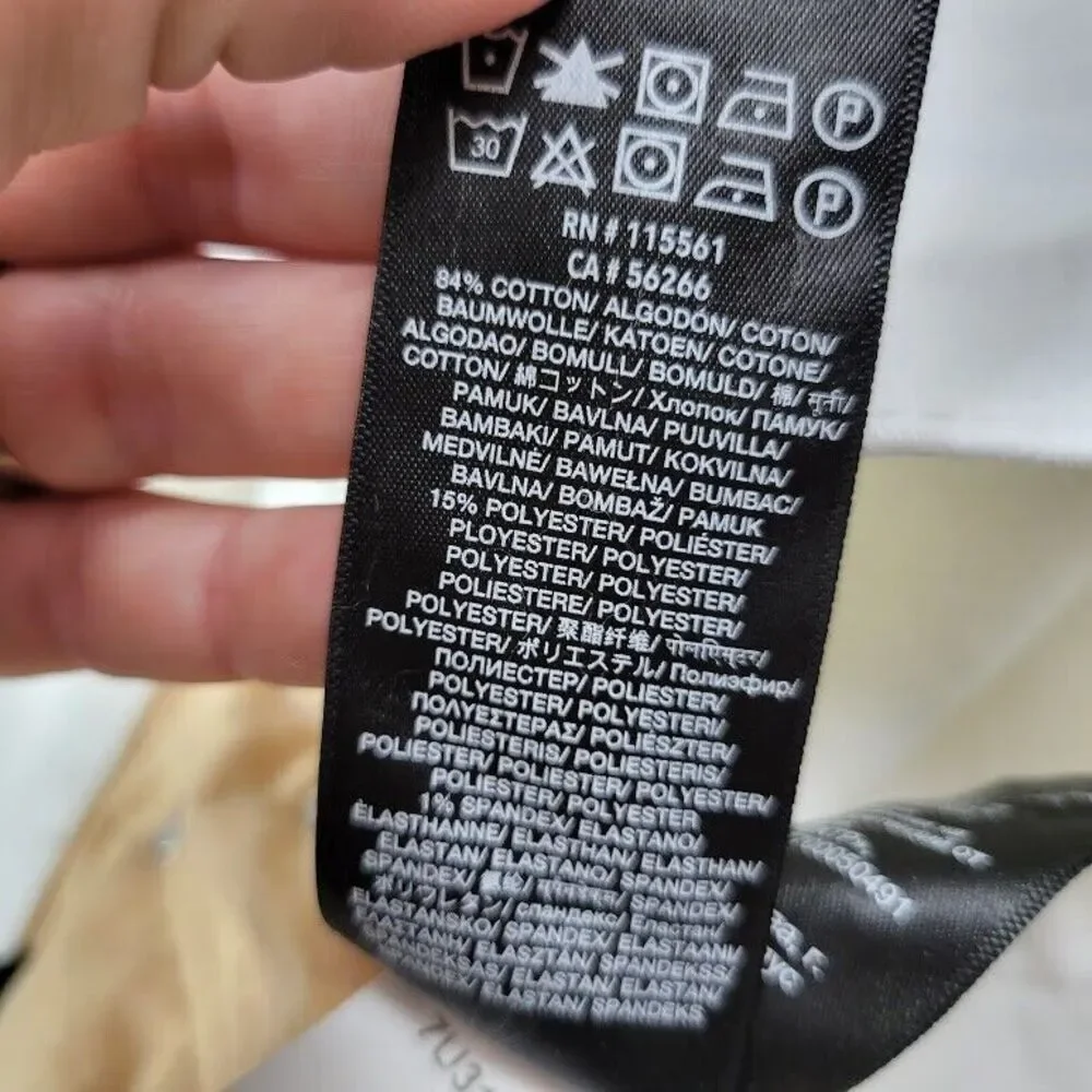 7 For All Mankind Jeans Women 32x32 White Original Bootcut Wide Baggy Y2K Skater - Picture 16 of 16